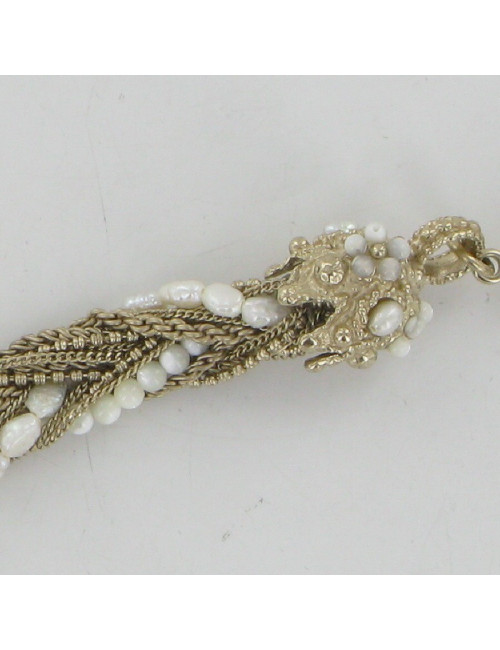 Collier perles et CC CHANEL