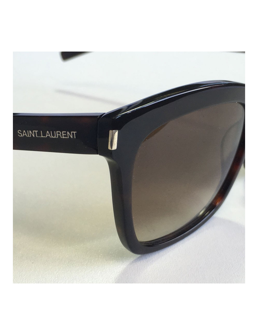 Lunettes de soleil SAINT LAURENT Homme en plastique marron