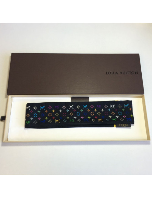 Twilly LOUIS VUITTON en soie noire