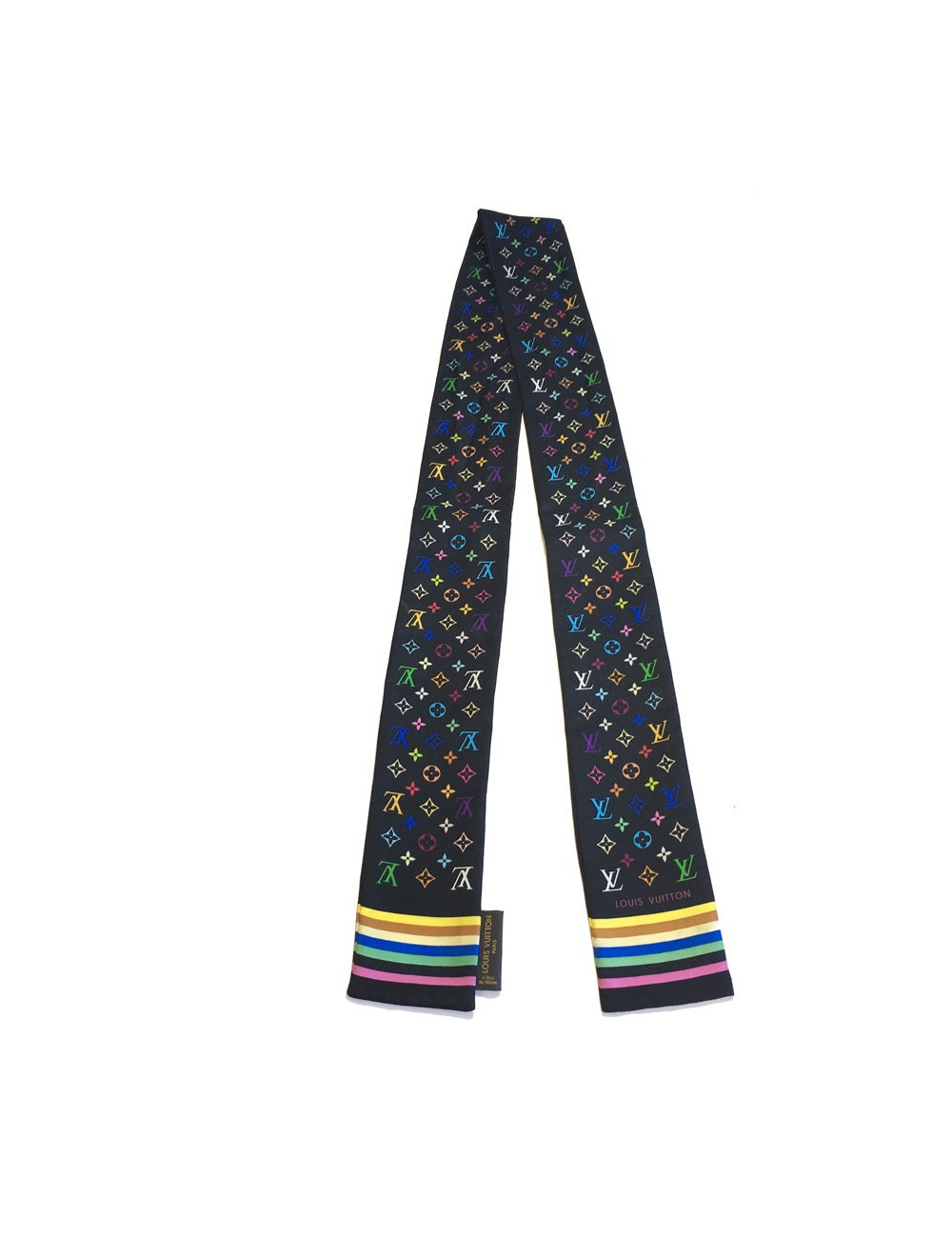 Tilly ou bandeau LOUIS VUITTON en soie noire