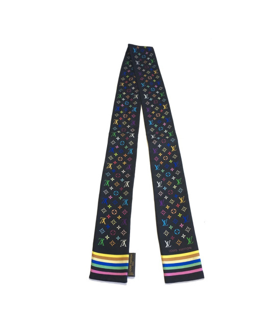 Tilly ou bandeau LOUIS VUITTON en soie noire