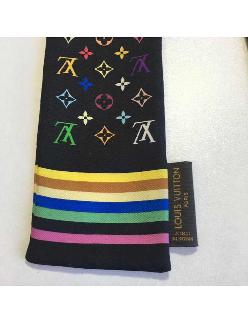 Tilly ou bandeau LOUIS VUITTON en soie noire