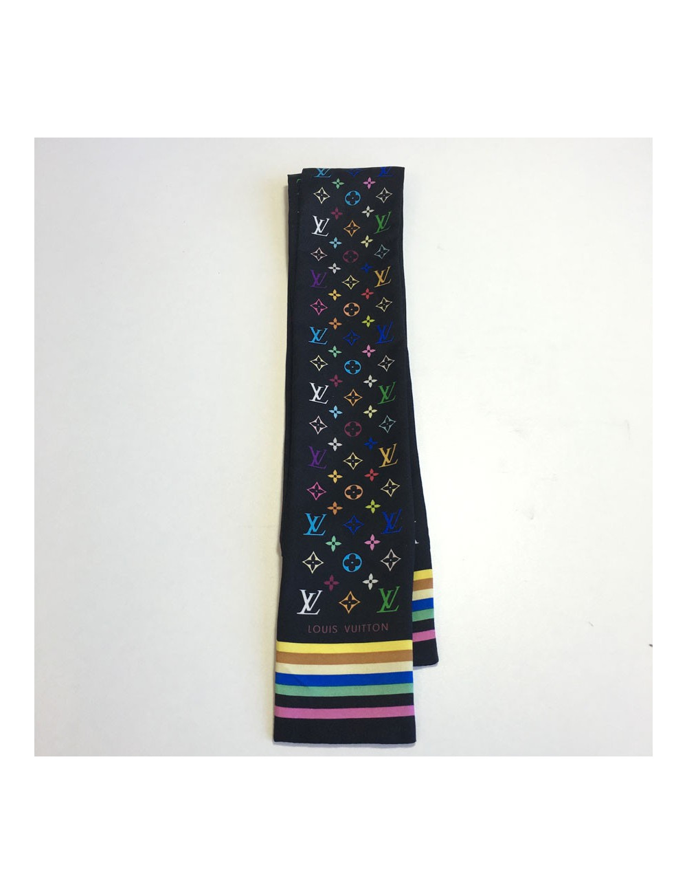 Tilly ou bandeau LOUIS VUITTON en soie noire