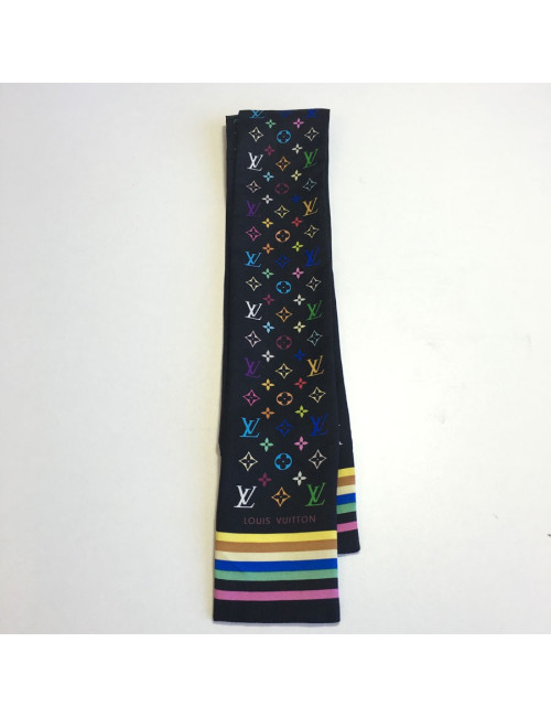 Tilly ou bandeau LOUIS VUITTON en soie noire