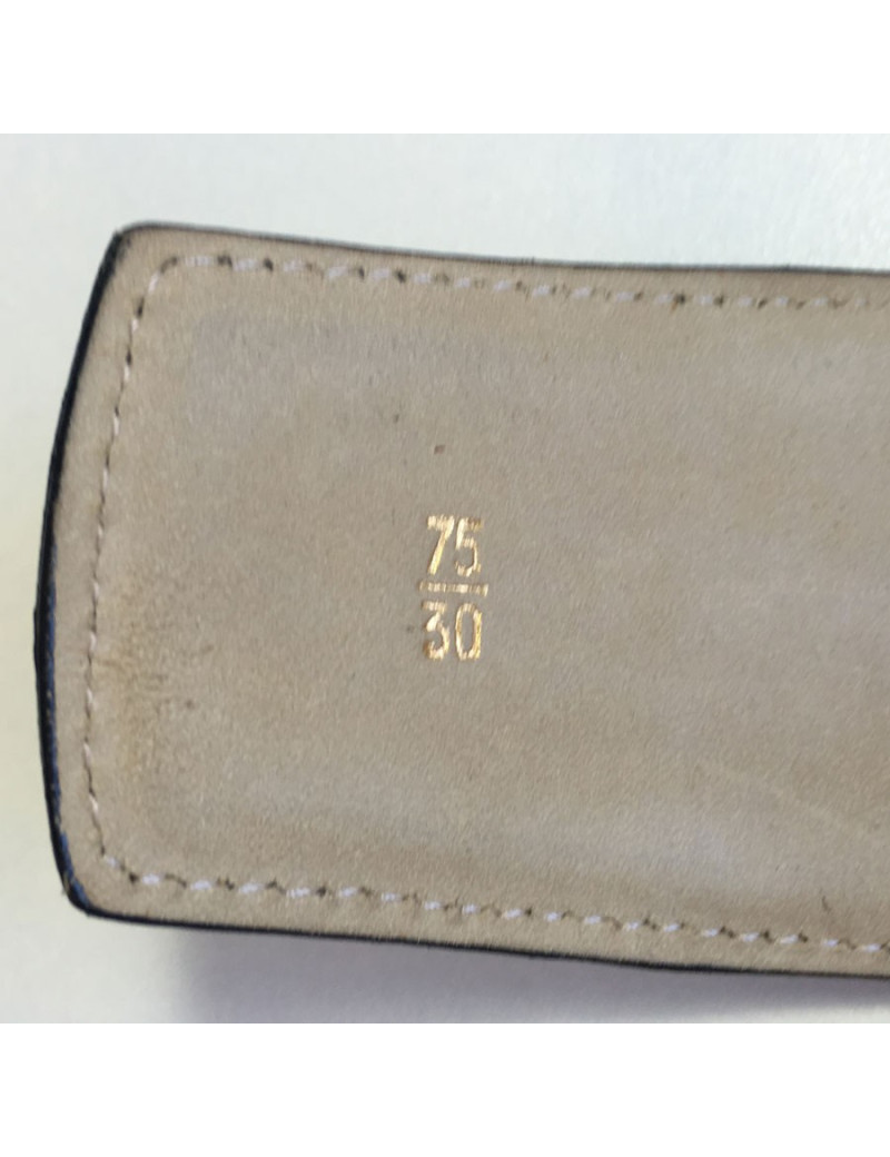  ALAÏA belt in dark gray leather size 75 FR