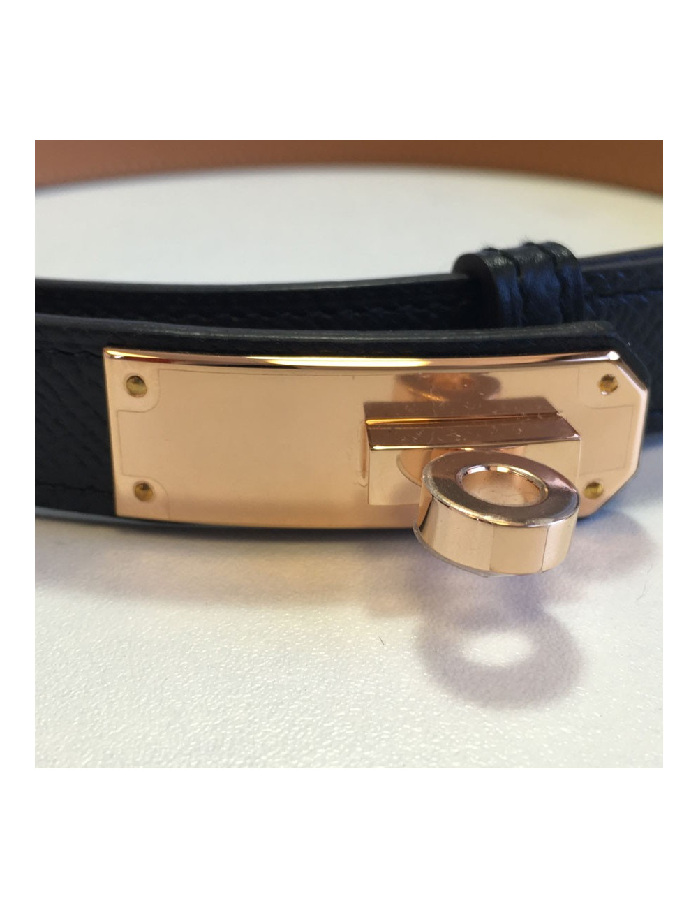 Ceinture Kelly HERMES en cuir taille