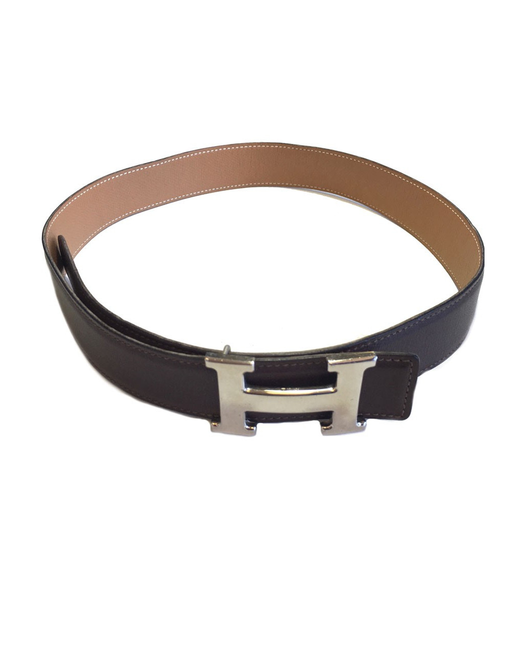 Ceinture H HERMES T 76 réversible