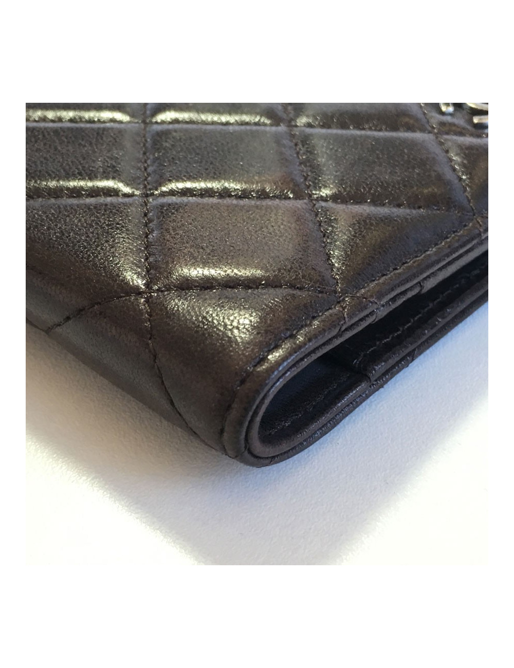 Door agenda CHANEL Brown quilted leather