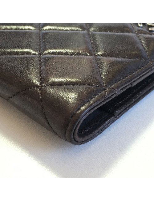 Door agenda CHANEL Brown quilted leather