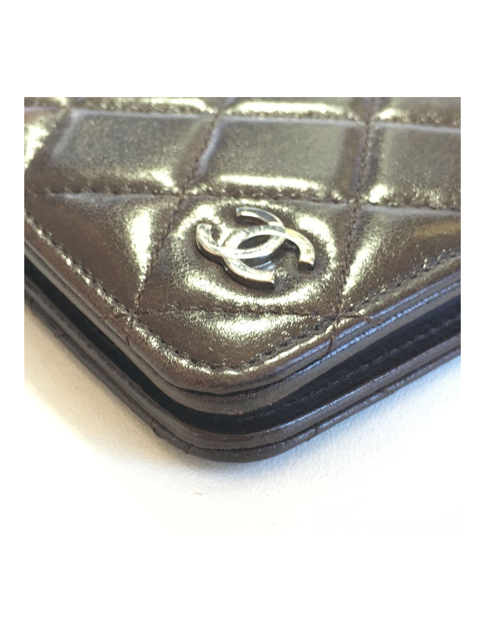 Door agenda CHANEL Brown quilted leather