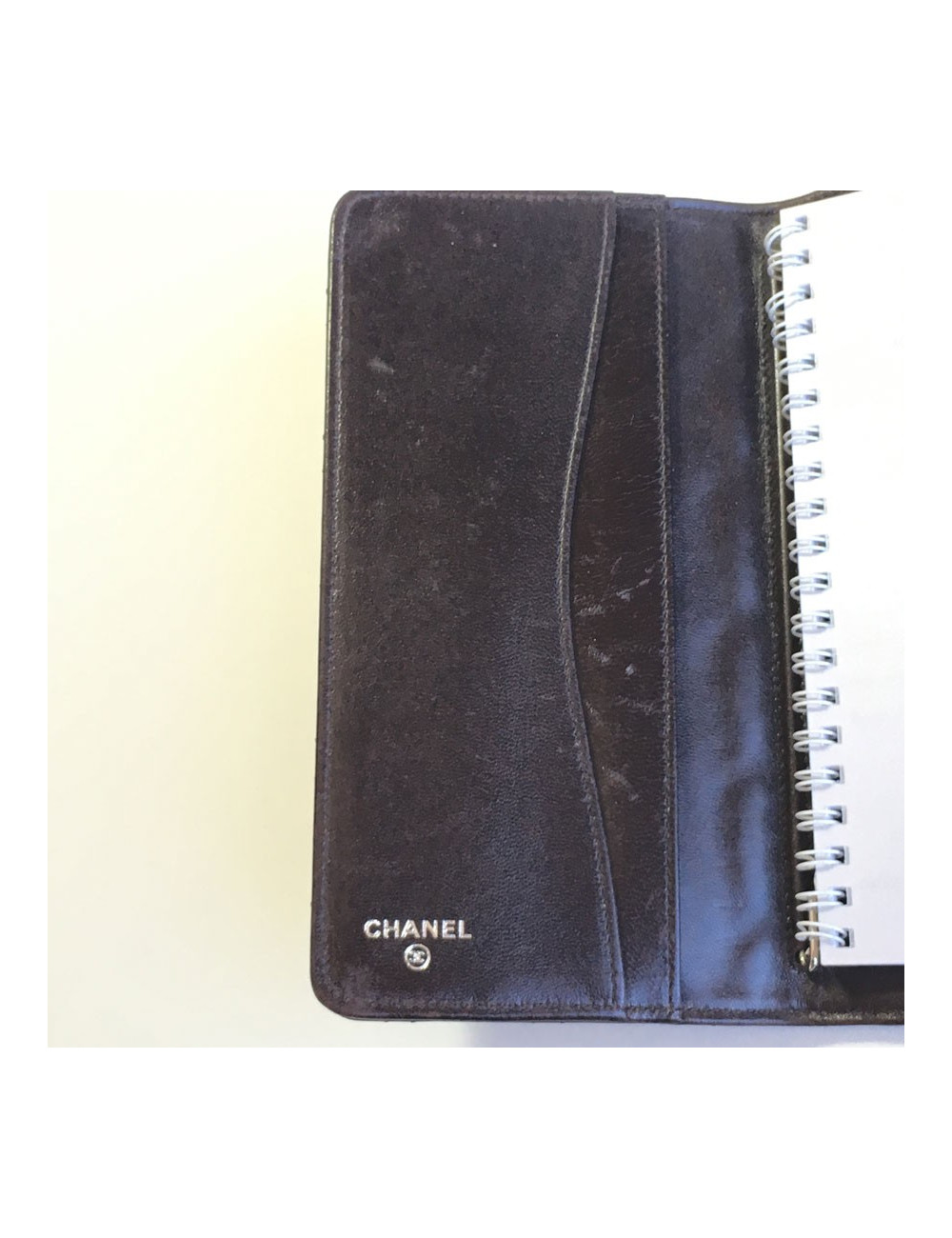 Door agenda CHANEL Brown quilted leather