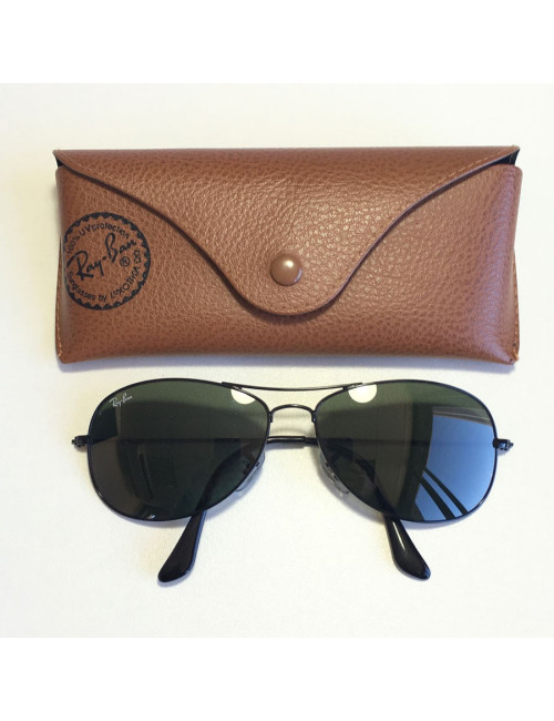 Lunettes de soleil RAY-BAN aviateur en métal noir