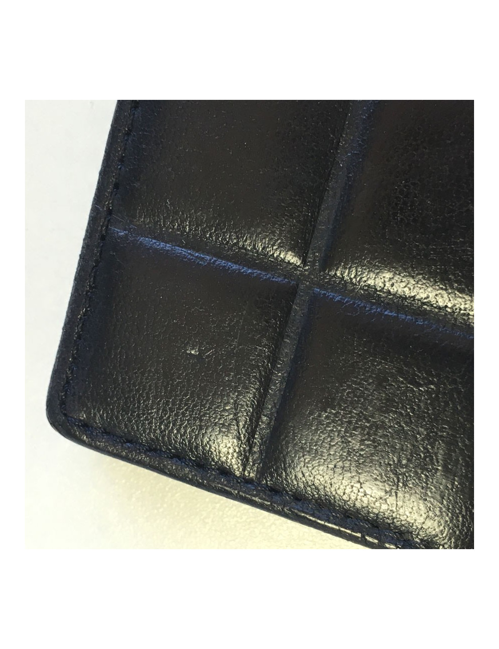 Portefeuille CHANEL Vintage en cuir matelassé noir