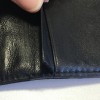 Portefeuille CHANEL Vintage en cuir matelassé noir
