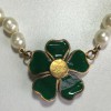 MARGUERITE of VALOIS fleurette necklace and Pearly beads