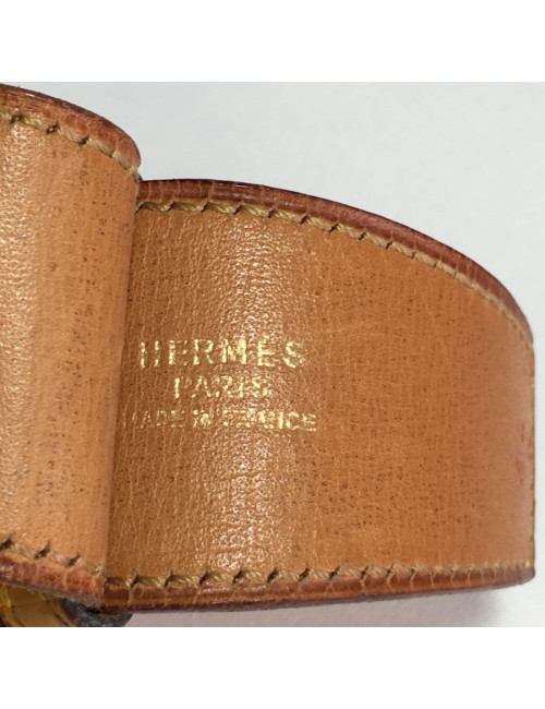 Ceinture HERMES cuir courchevel t 72