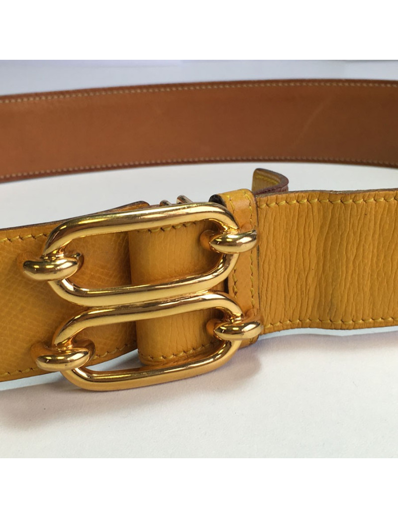 Ceinture HERMES cuir courchevel t 72