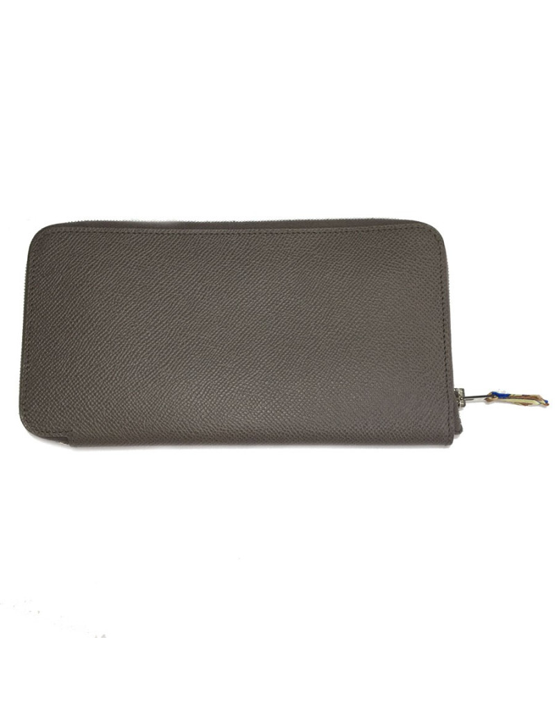 Portefeuille Silk'In HERMES veau epsom étoupe