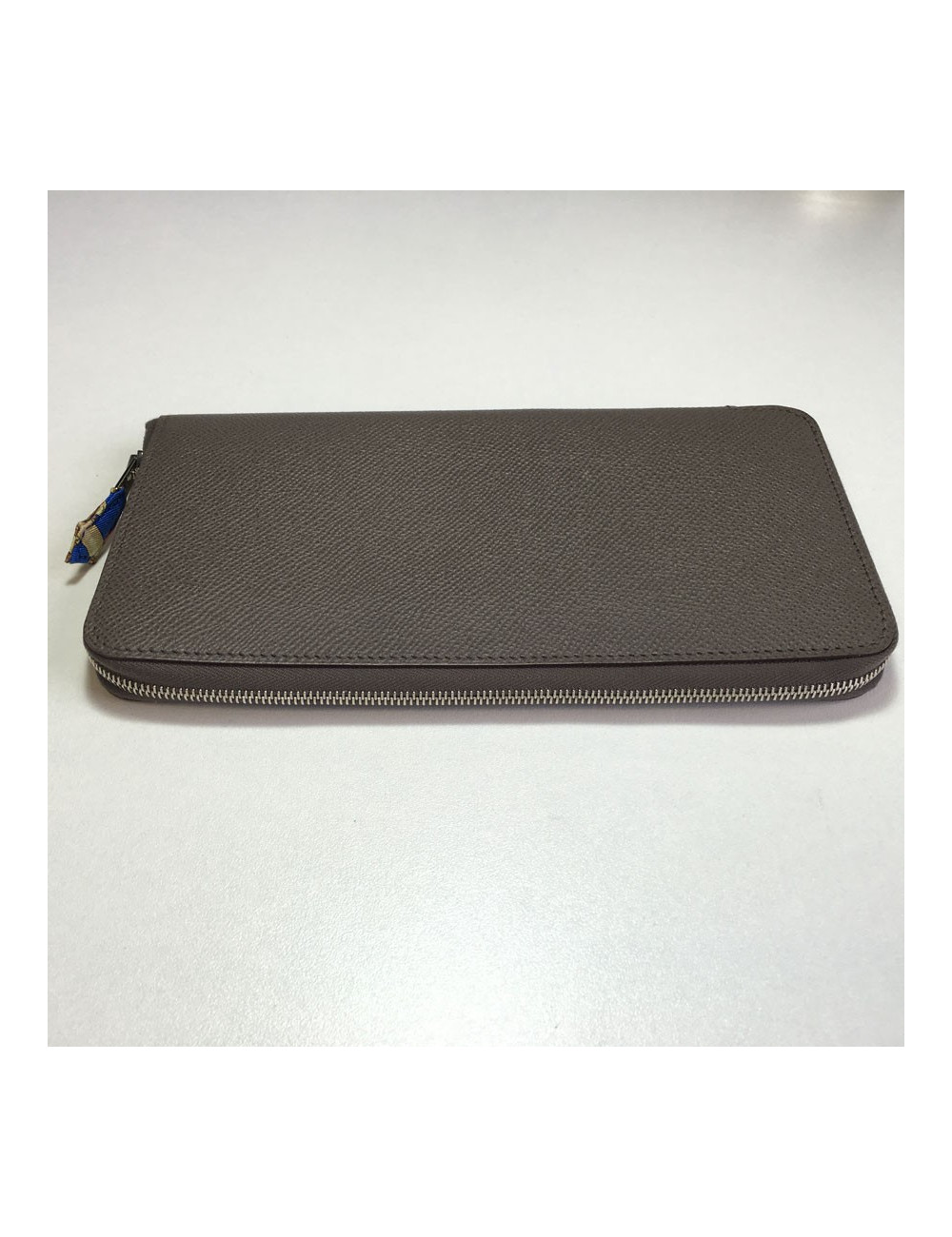 Portefeuille Silk'In HERMES veau epsom étoupe