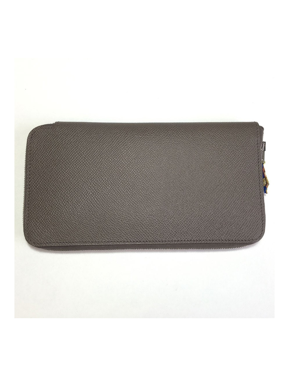 Portefeuille Silk'In HERMES veau epsom étoupe