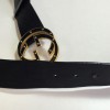 T90 black leather GUCCI belt