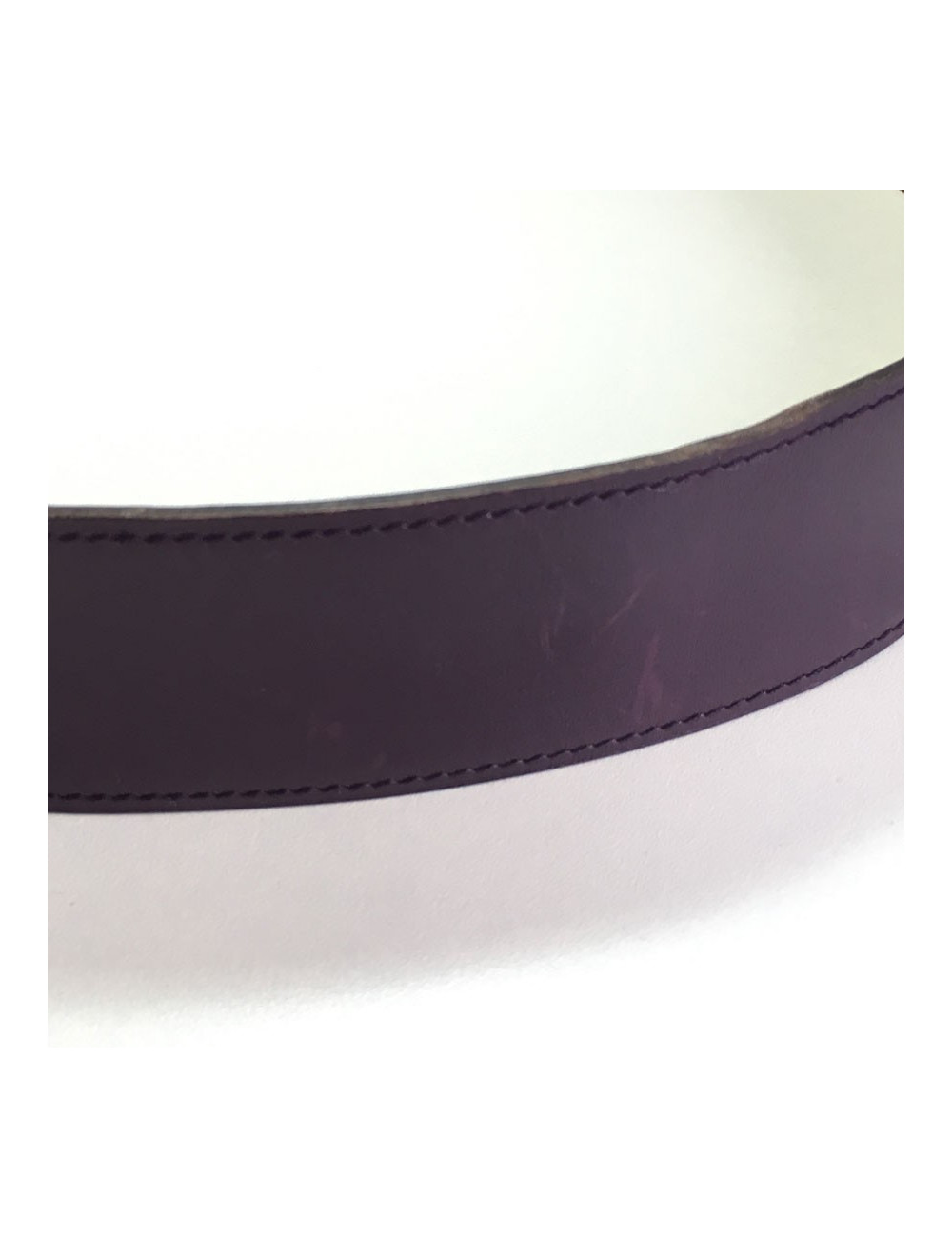 Ceinture Kelly HERMÈS cuir courchevel violet t 85