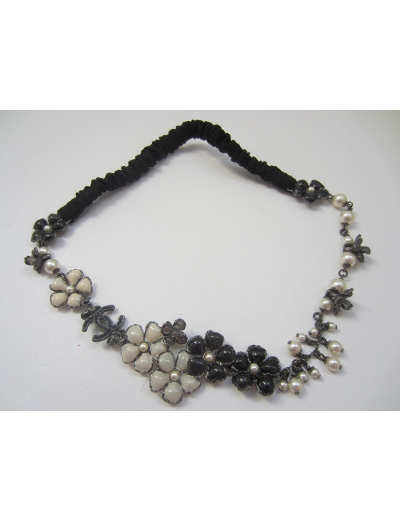 Serre-tête pâte de verre fait main CHANEL