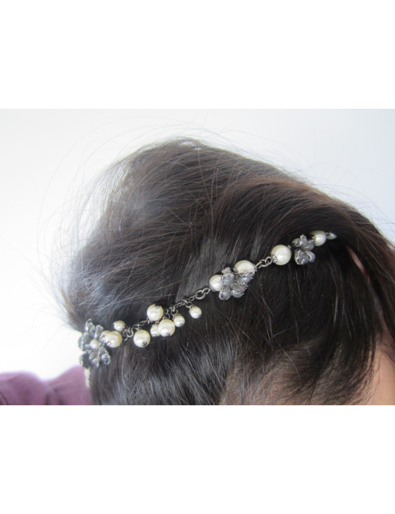 Serre-tête pâte de verre fait main CHANEL