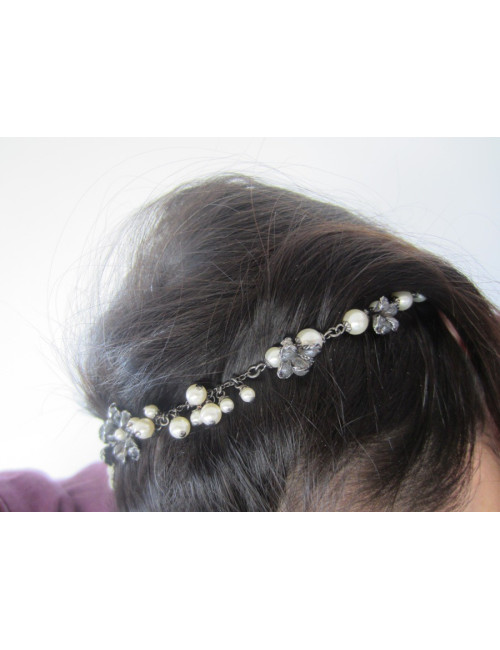 Serre-tête pâte de verre fait main CHANEL