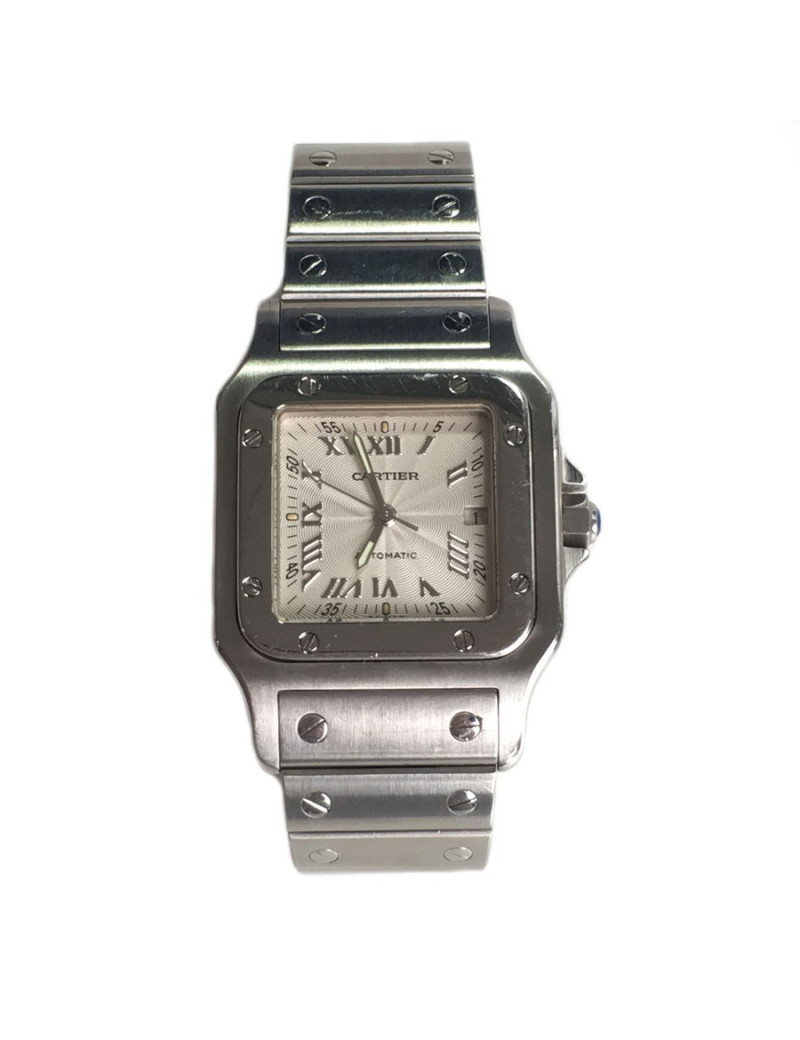 Montre "Santos" CARTIER automatic en acier