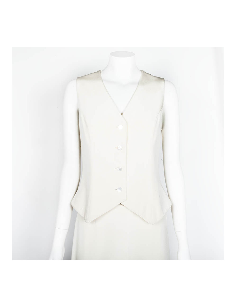 Together GIVENCHY couture crepe silk cream