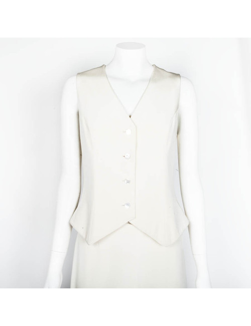 Together GIVENCHY couture crepe silk cream