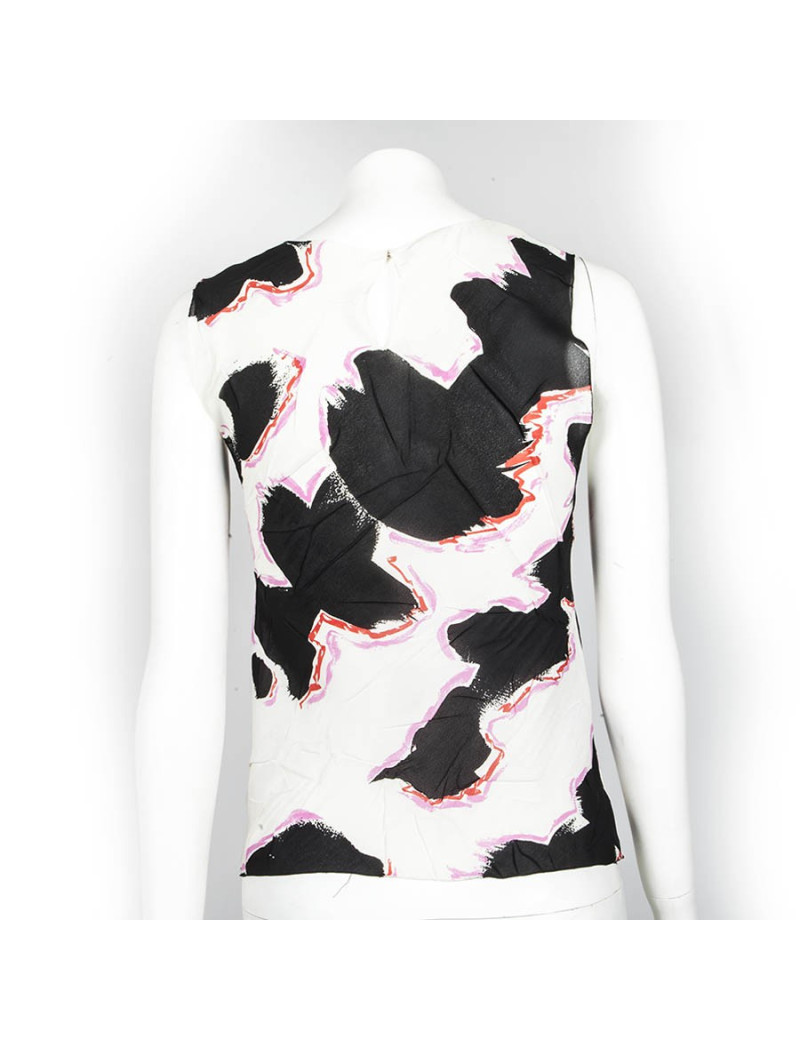 Ensemble CHANEL pantalon et top en soie