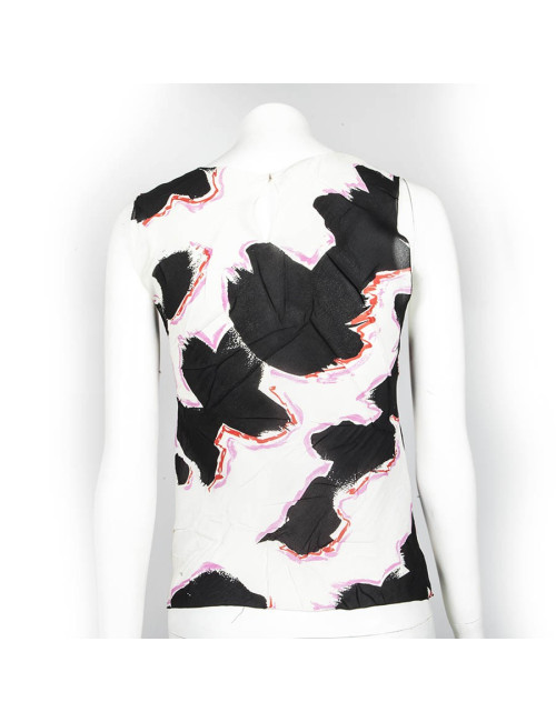 Ensemble CHANEL pantalon et top en soie