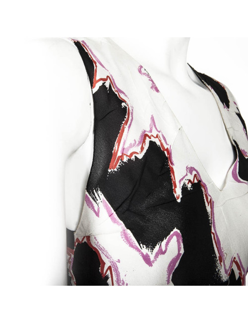 Ensemble CHANEL pantalon et top en soie