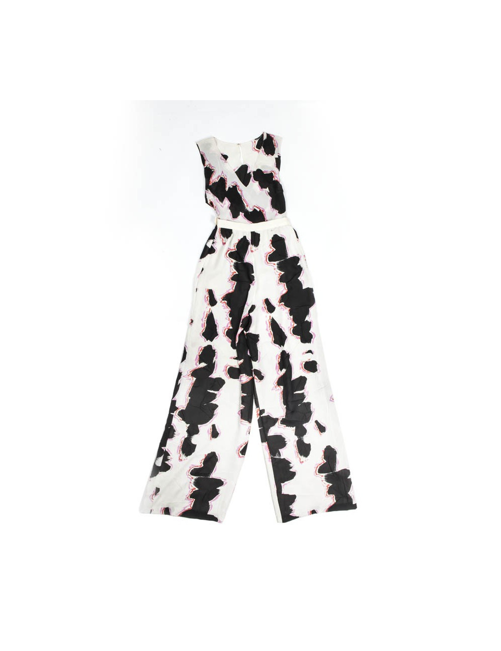 Ensemble CHANEL pantalon et top en soie