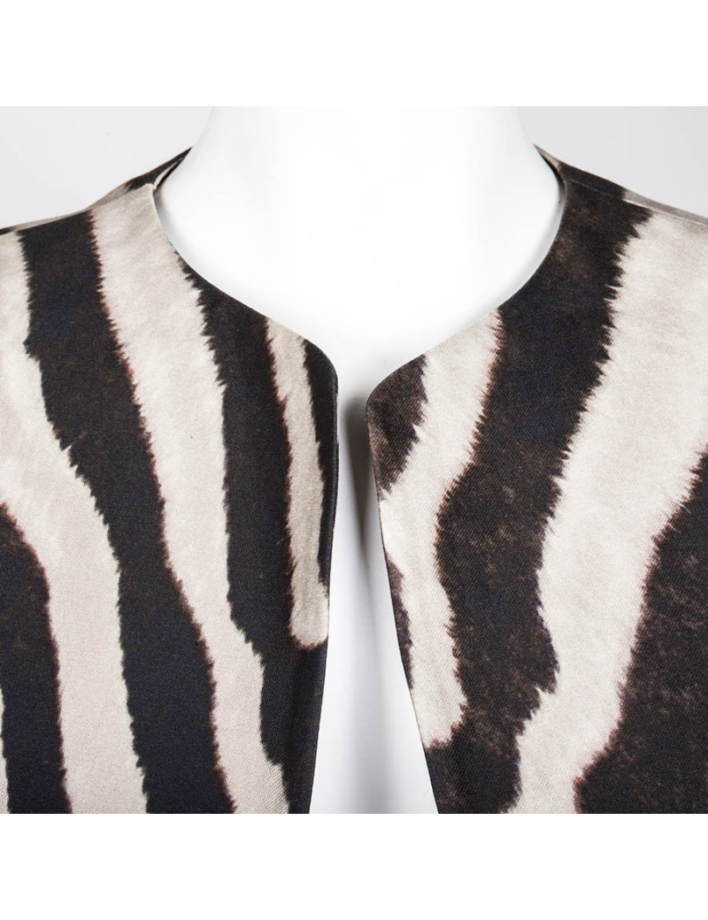 Veste GIAMBATISTA VALLI motifs zebrés