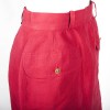 CHANEL high waist red linen size 36FR