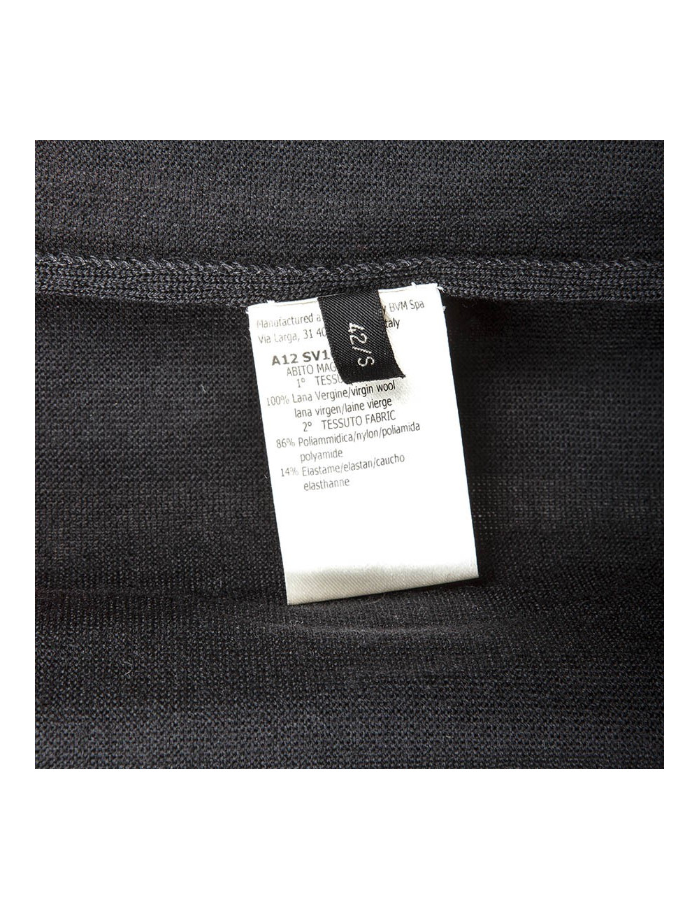 Robe pull GIAMBATTISTA VALLI en laine ocre et noire T38 FR