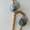 Ceinture sautoir CHANEL perles bleues et perles nacrées