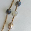 Ceinture sautoir CHANEL perles bleues et perles nacrées