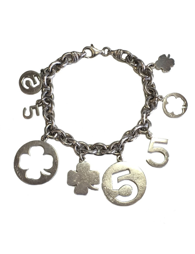 xxx Bracelet symboles CHANEL en argent