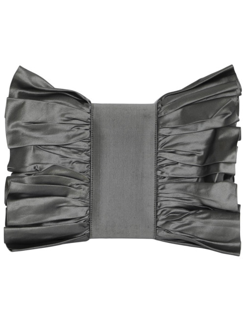 Pochette du soir DIOR satin de soie gris