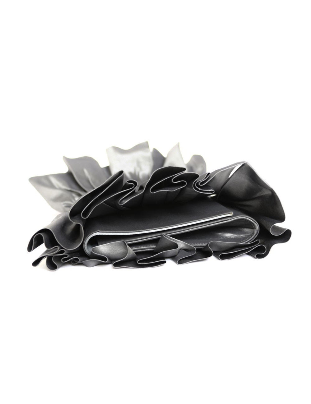 Pochette du soir DIOR satin de soie gris