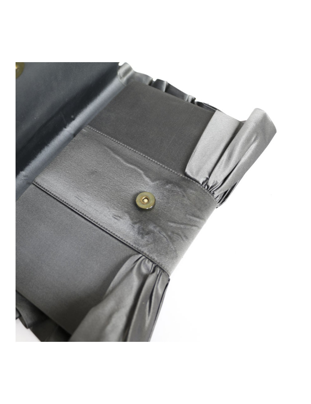 Pochette du soir DIOR satin de soie gris