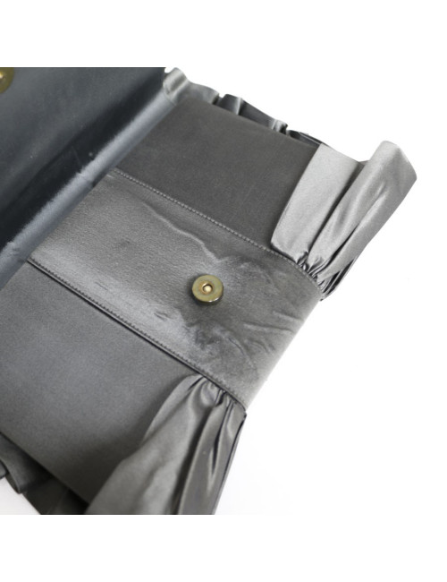 Pochette du soir DIOR satin de soie gris