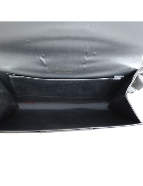 Pochette du soir DIOR satin de soie gris