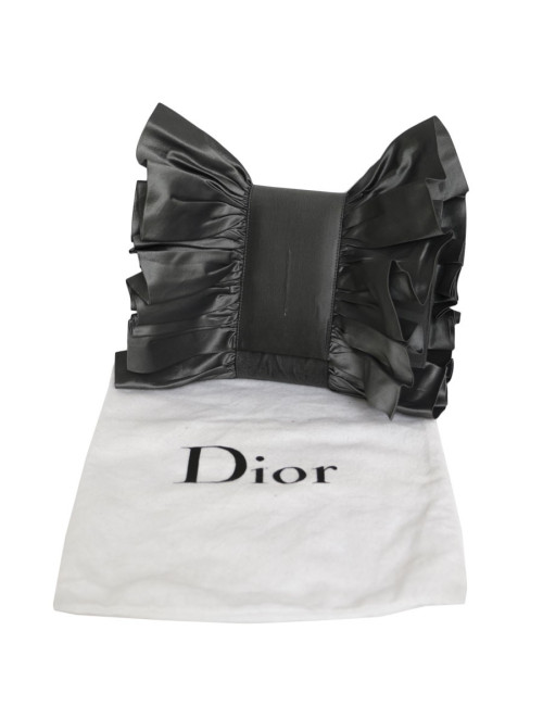 Pochette du soir DIOR satin de soie gris