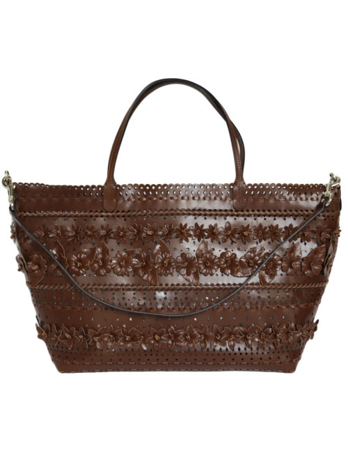 Cabas VALENTINO Garavani cuir fleurs