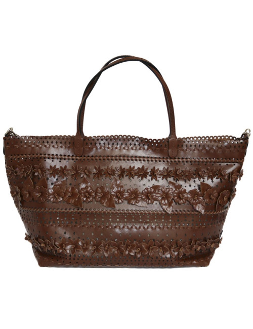 Cabas VALENTINO Garavani cuir fleurs